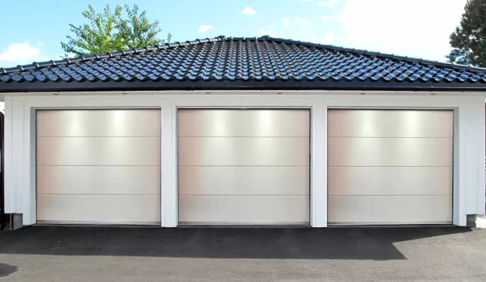 Garageport Takskjutport 3m (Elektrisk garageport med fjärrkontroll)