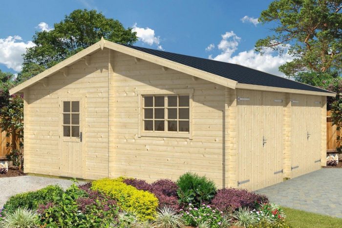 Dubbelgarage Alice - 33 m² (Bra dubbelgarage byggsats)
