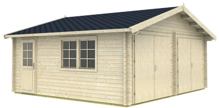 Dubbelgarage Eddie - 30 kvm (Bra och billig dubbelgarage byggsats)
